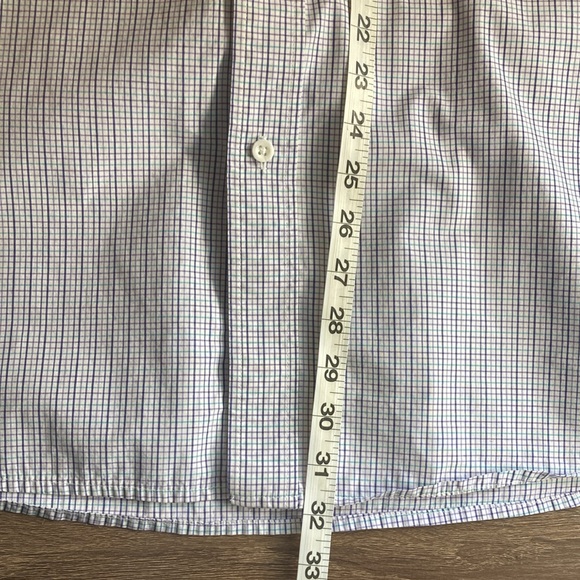 Mens EUC Vtg George Strait Wrangler XXL Western Button Down White Blue Purple - Picture 5 of 8